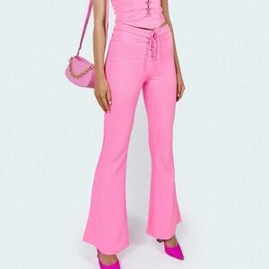 Princess Polly Marcia Flare Pant Pink